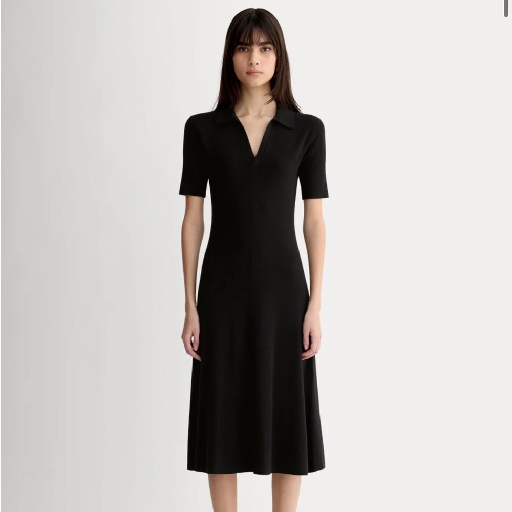 NWT Everlane Viscose Knit Polo Dress - Picture 2 of 5